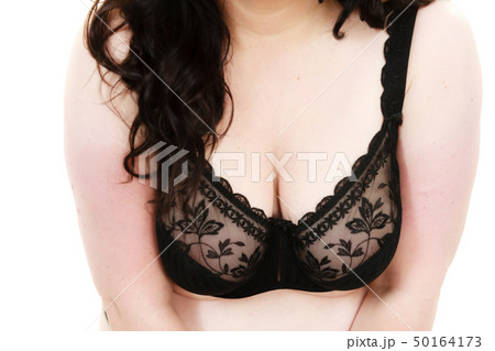 Woman big breast wearing bra Woman big breast wearing bra 50164173