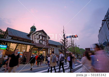 日本の東京都市景観 原宿駅などを望む 日本の東京都市景観 原宿駅などを望む 50165342