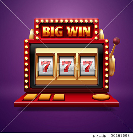 Jackpot slot casino machine. Vector one arm bandit Jackpot slot casino machine. Vector one arm bandit 50165698