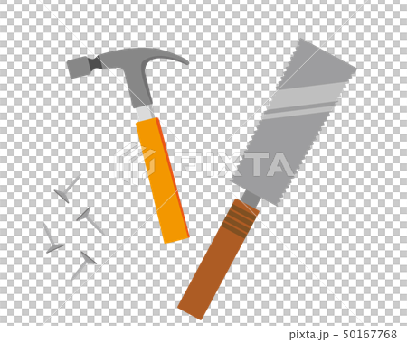 釘　トンカチ　打つ　鋸　ノコギリ 50167768