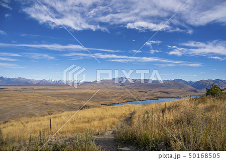 ニュージーランドの風景　マウントジョン天文台からの展望 50168505