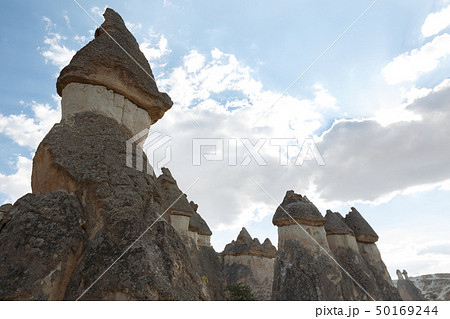 Famous stone mushrooms. Cappadocia Famous stone mushrooms. Cappadocia 50169244