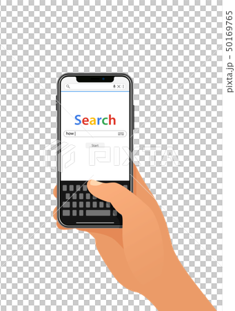 Modern smartphone with simple Internet Search Modern smartphone with simple Internet Search 50169765