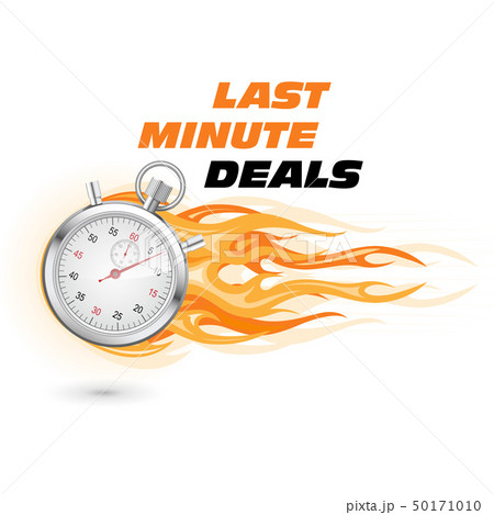 Last minute deals, hurry up - stopwatch in flame 50171010