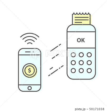 Wireless payment trough smart phone to credit card 50171038