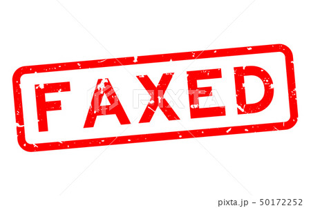 Grunge red faxed word square rubber seal stamp Grunge red faxed word square rubber seal stamp 50172252