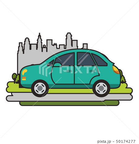 Car vehicle sedan isolated 50174277