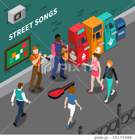 Musicians Isometric Composition 50175488