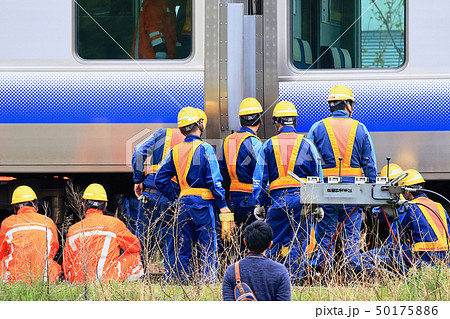 JR Train Derailment Japan 2019西日本紀勢線御坊駅列車脱線事故現場49 JR Train Derailment Japan 2019西日本紀勢線御坊駅列車脱線事故現場49 50175886