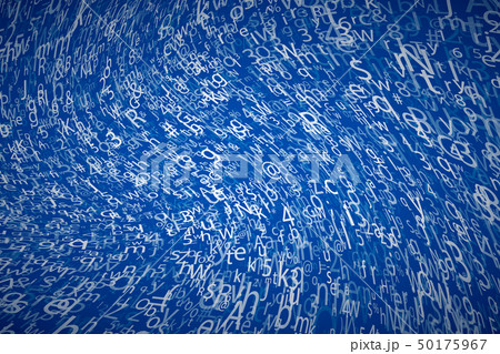 Abstract chaotic complicated crypto symbols 50175967