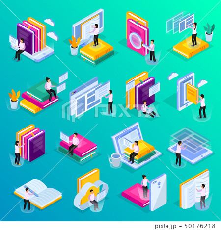 Education Isometric Icon Set 50176218