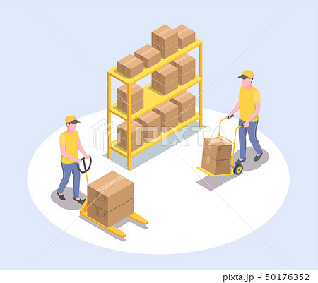 Cargo Storage Workers Composition 50176352