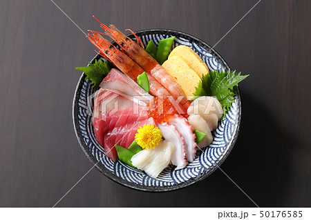 海鮮丼 ハイアングル 海鮮丼 ハイアングル 50176585