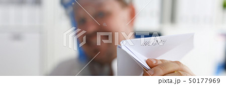 Man wearing suit and tie in goggles and snorkel 50177969