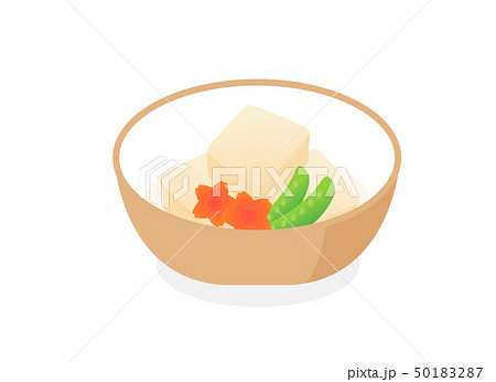 高野豆腐のイラスト素材
