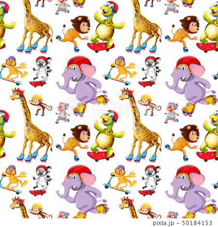 Seamless animal pattern concept 50184153