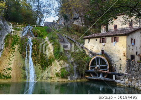Ancient watermill wheel, Molinetto della Croda  50184495