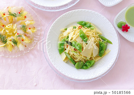 たけのこと春野菜のパスタ 50185566
