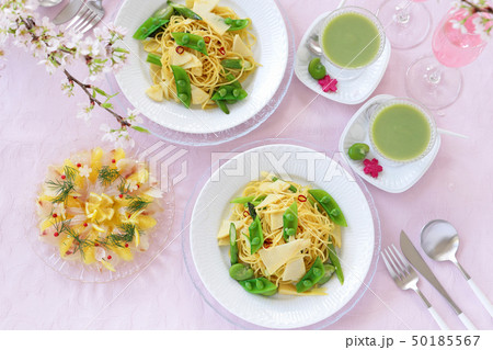 たけのこと春野菜のパスタ 50185567