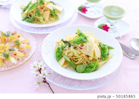 たけのこと春野菜のパスタ たけのこと春野菜のパスタ 50185865