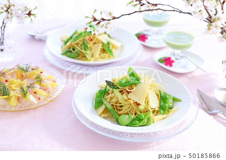 たけのこと春野菜のパスタ たけのこと春野菜のパスタ 50185866