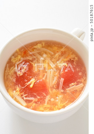 トマトとエノキの卵スープ トマトとエノキの卵スープ 50187615