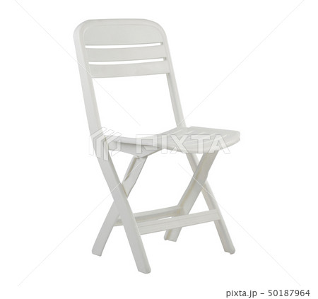 white plastic folding chair isolated white plastic folding chair isolated 50187964