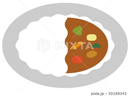 カレーライス　シンプル 50189343