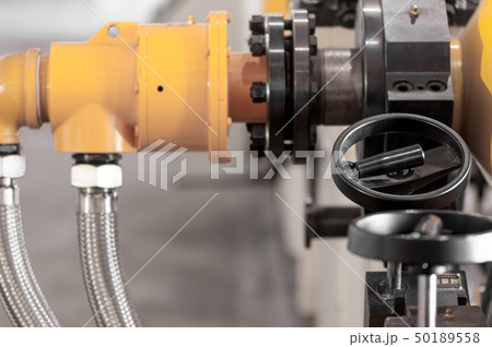 the lever and mechanism to control the machinery 50189558