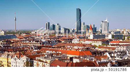 Aerial view to Vienna in Austria Aerial view to Vienna in Austria 50191786