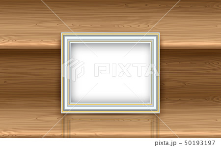 picture frame on the wooden shelves picture frame on the wooden shelves 50193197