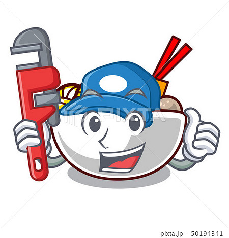 Plumber meatballs are served in cartoon bowl 50194341