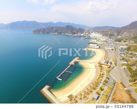 伯方ビーチ〜ドローンで空撮（伯方島／愛媛県今治市伯方町） 50194786