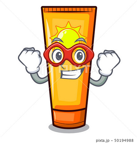Super hero sun cream isolated in the character 50194988