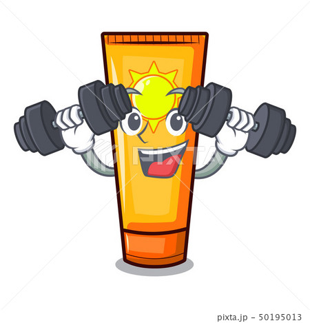 Fitness sun cream in the mascot shape 50195013
