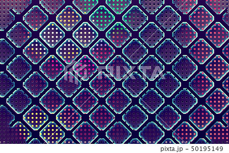 Mesh and grid surface in dark space. 50195149