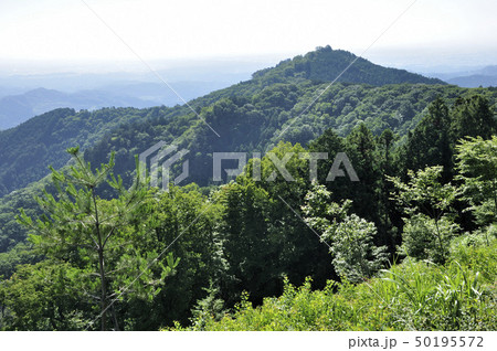 岩茸石山の山頂より高水山 岩茸石山の山頂より高水山 50195572