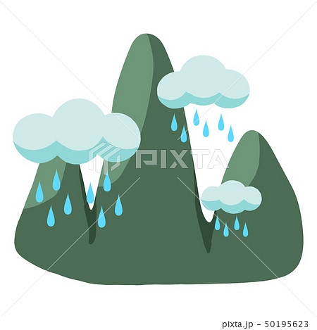 雨雲と山脈 雨雲と山脈 50195623