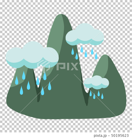 雨雲と山脈 雨雲と山脈 50195623