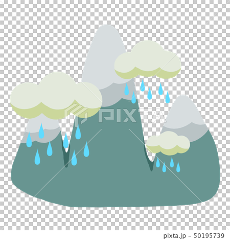 雨雲と山脈 50195739