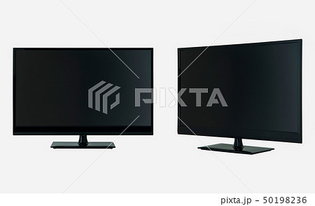 tv on white background 50198236