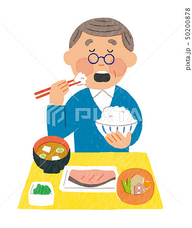食事をする男性 50200878
