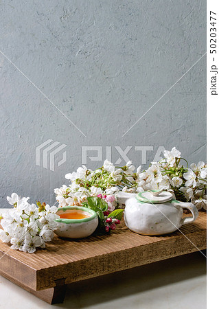 Tea in ceramic teapot Tea in ceramic teapot 50203477