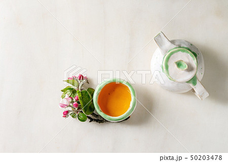 Tea in ceramic teapot Tea in ceramic teapot 50203478