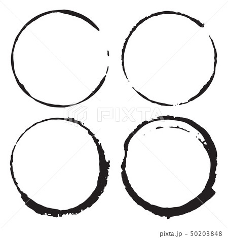 Round Frames, grunge textured hand drawn elements Round Frames, grunge textured hand drawn elements 50203848