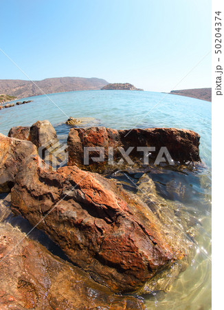 Beautiful summer sea landscape. Elounda, Crete Beautiful summer sea landscape. Elounda, Crete 50204374