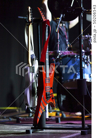 retro guitars in stage lights retro guitars in stage lights 50206543