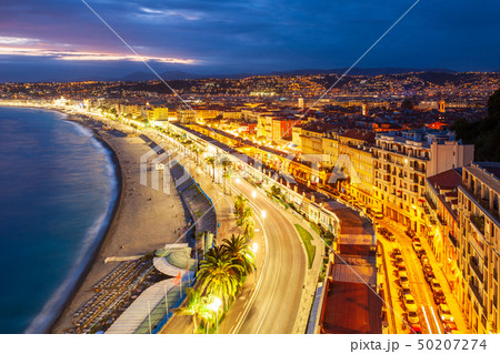 Nice aerial panoramic view, France 50207274