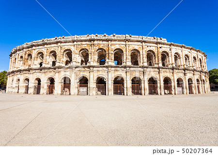 Nimes Arena aerial view, France Nimes Arena aerial view, France 50207364
