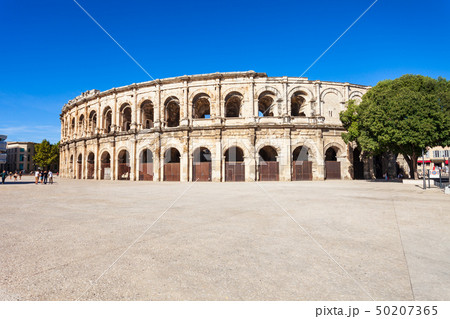 Nimes Arena aerial view, France Nimes Arena aerial view, France 50207365